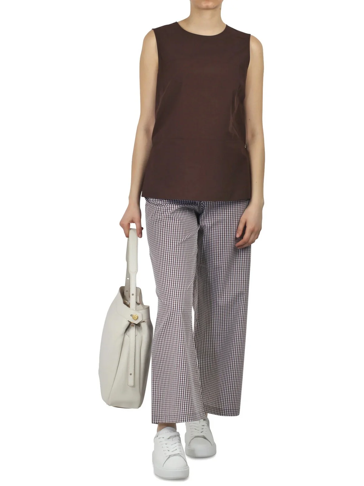 OTTOD'AME Top Donna  DT9180 2138 CIOCCOLATO - Image 2