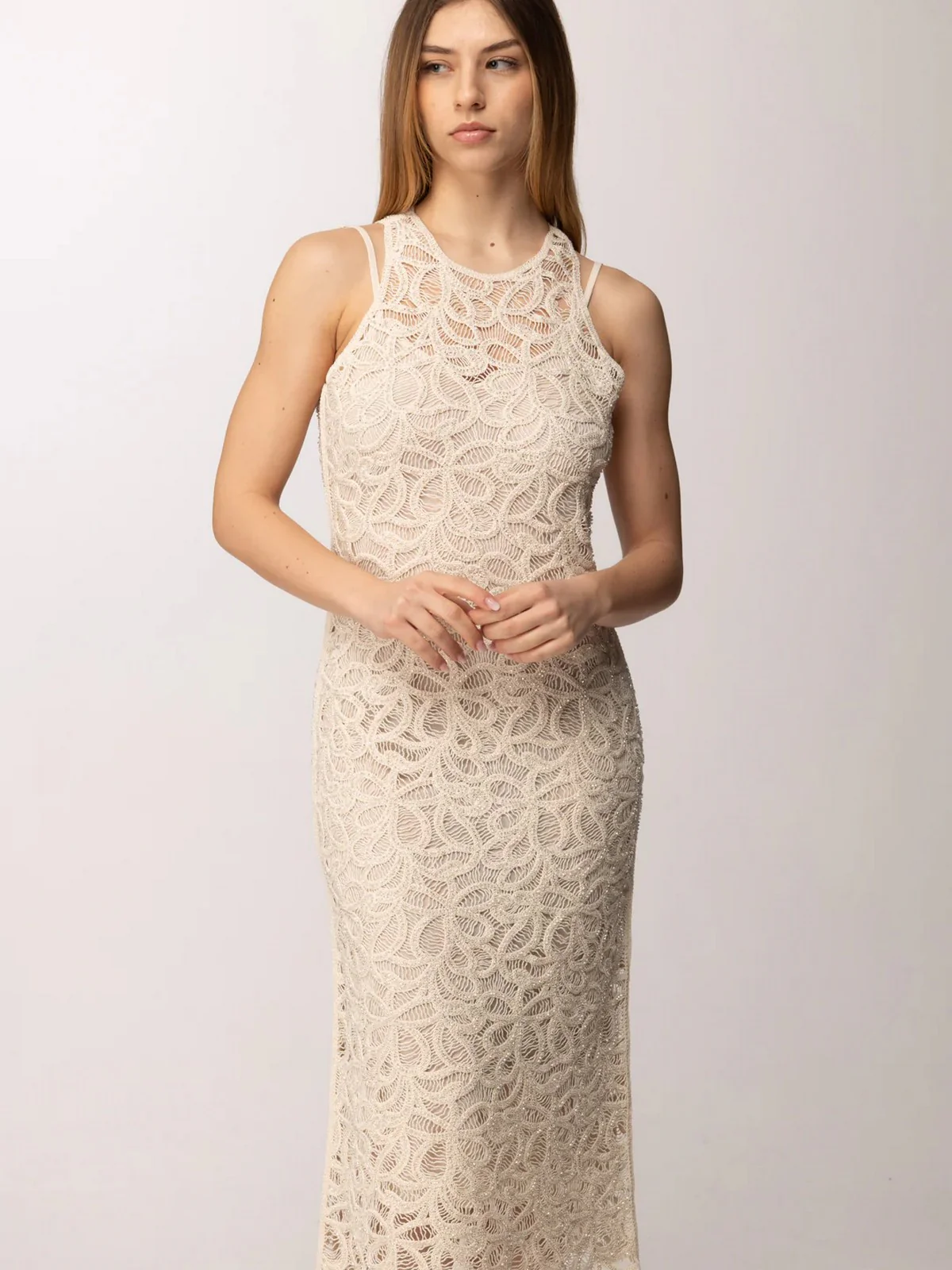 PATRIZIA PEPE Abito Donna  2A3074 A774 B891 NATURAL SAND - Image 2