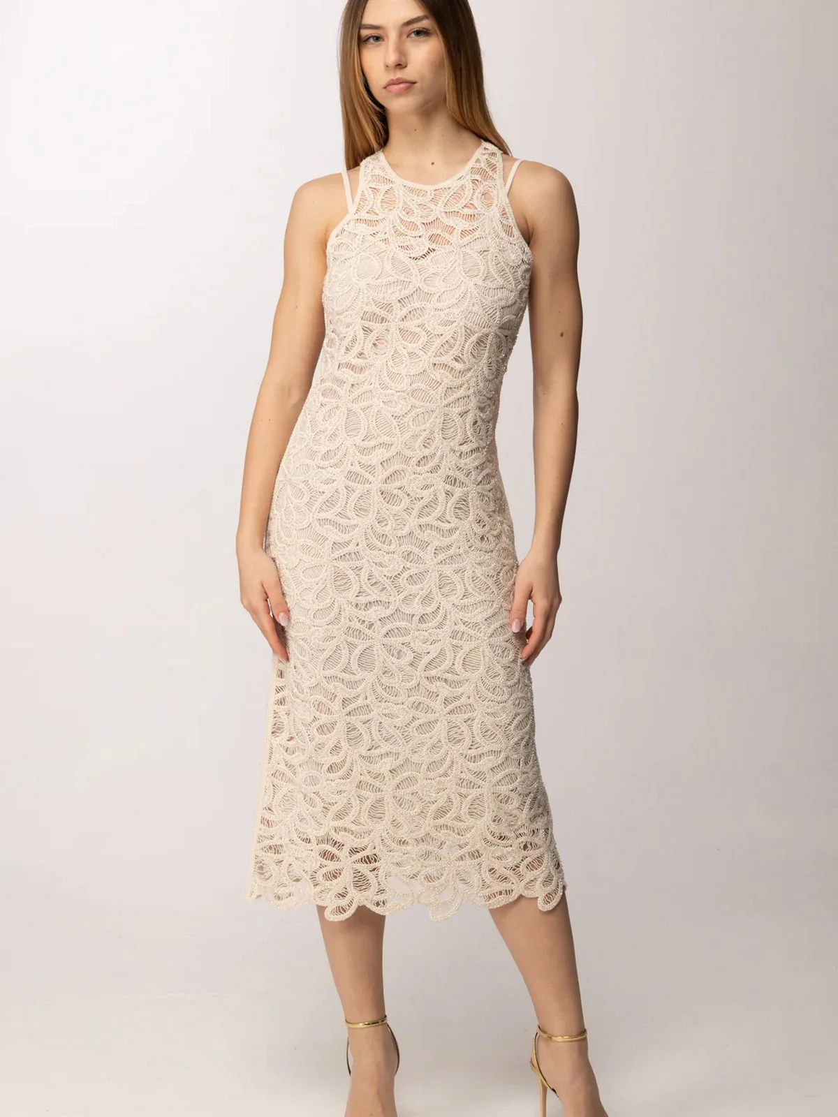 PATRIZIA PEPE Abito Donna  2A3074 A774 B891 NATURAL SAND - Image 3