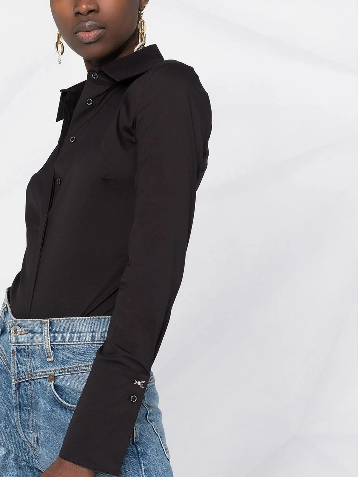 PATRIZIA PEPE Camicia Donna  CC0355 A01 K103 Nero - Image 3