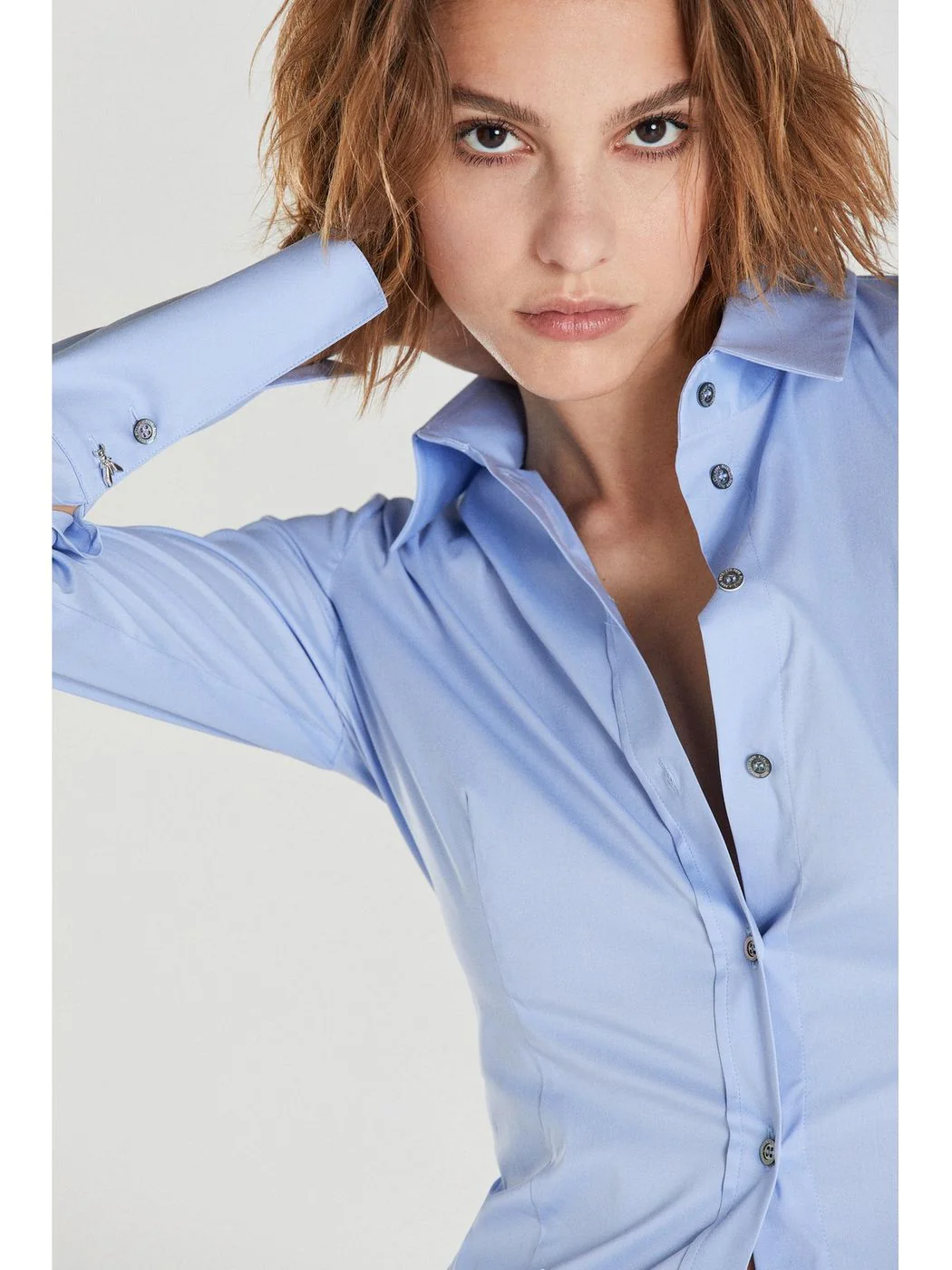 PATRIZIA PEPE Camicia Donna  CC0356 A01 C268 SKY FIL A FIL - Image 3