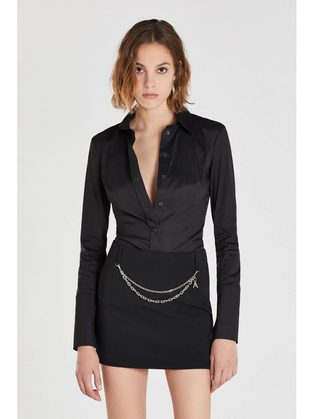PATRIZIA PEPE Camicia Donna  CC0356 A01 K103 Nero - Image 2