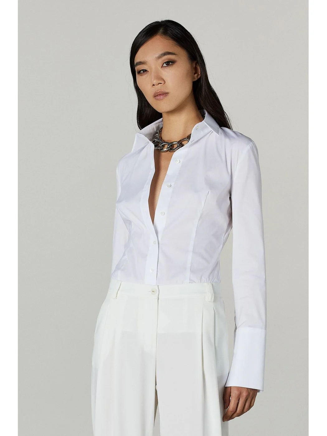 PATRIZIA PEPE Camicia Donna  CC0356 A01 W103 Bianco - Image 2