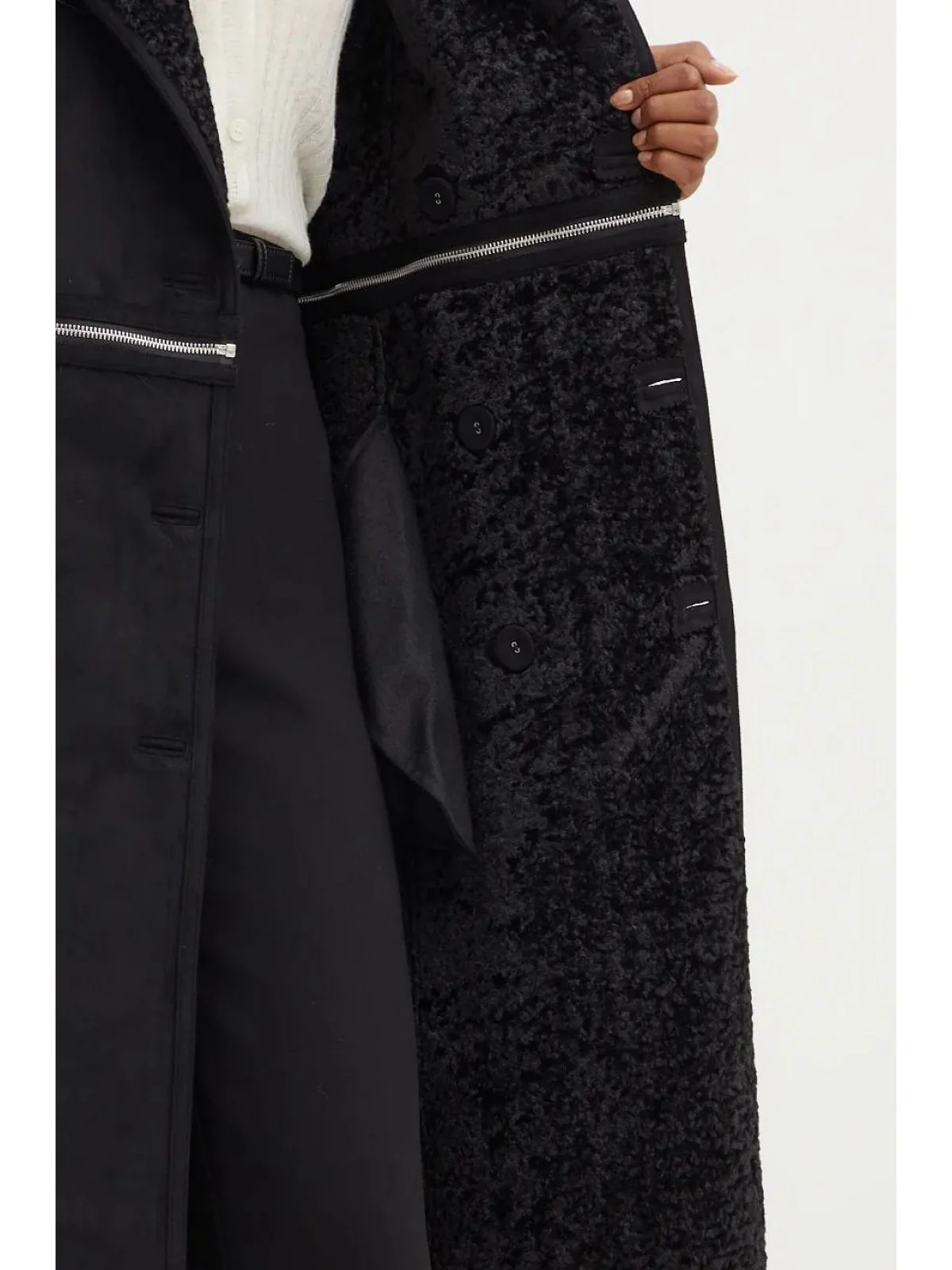 PATRIZIA PEPE Cappotto Donna  2O0144 E012 K103 Nero - Image 3