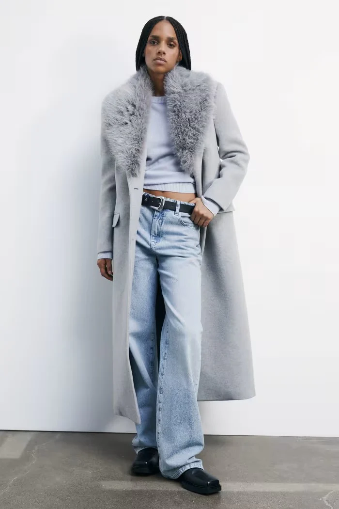PATRIZIA PEPE Cappotto Donna 2O0212 A512 S263 GRIGIO CHIARO - Image 3