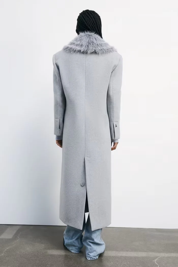 PATRIZIA PEPE Cappotto Donna 2O0212 A512 S263 GRIGIO CHIARO - Image 4