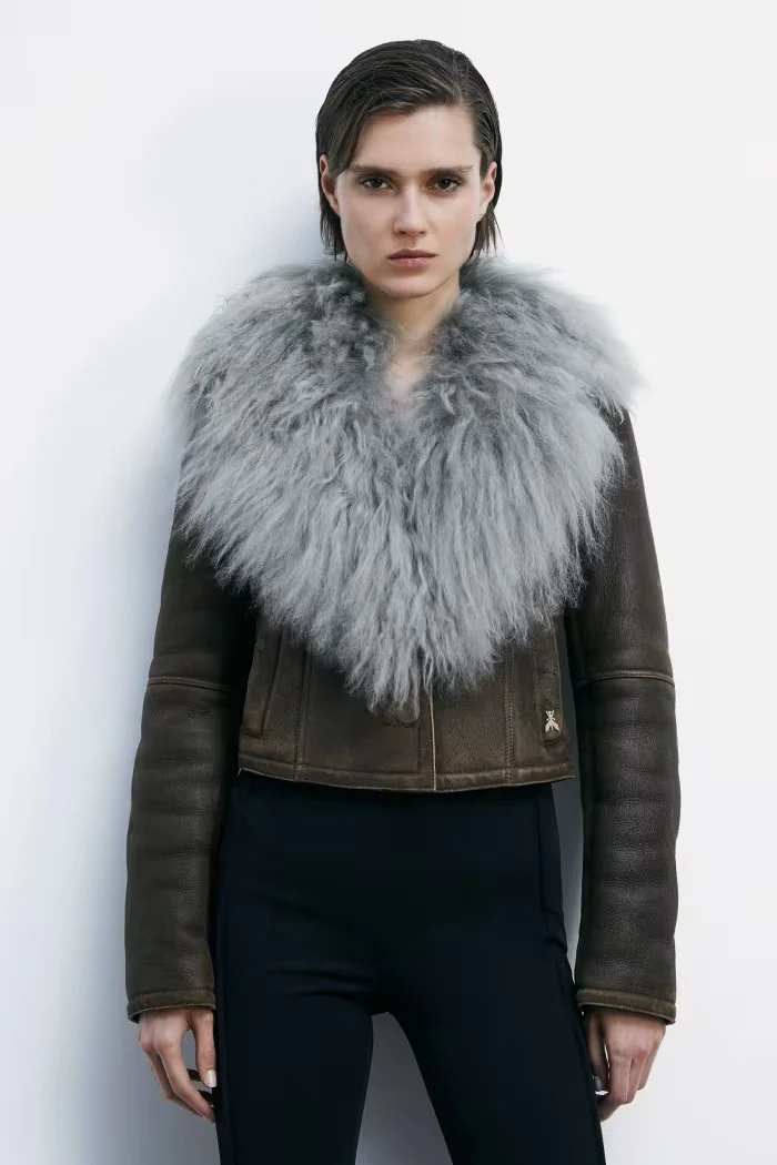 PATRIZIA PEPE Giubbino Donna  8O0205 L161 B851 BROWN - Image 8