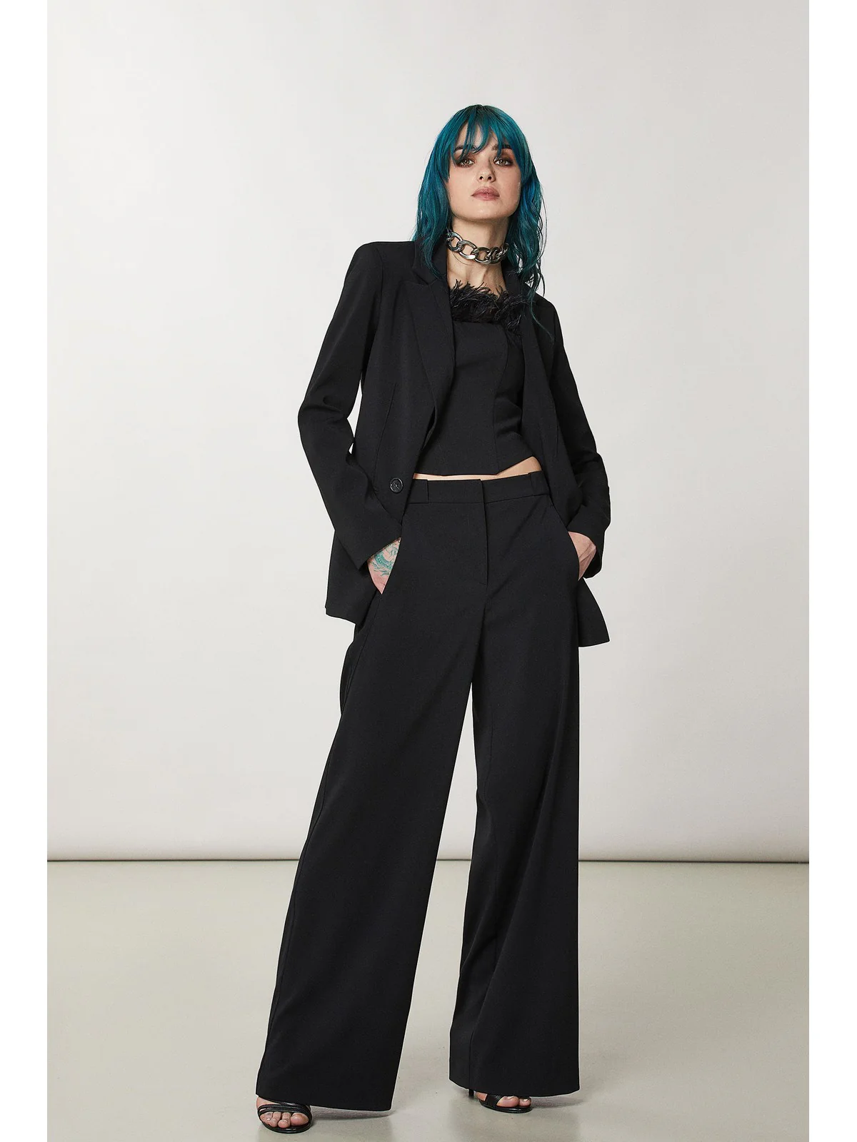 PATRIZIA PEPE Pantalone Donna 8P0539 A6F5 K103 Nero - Image 5