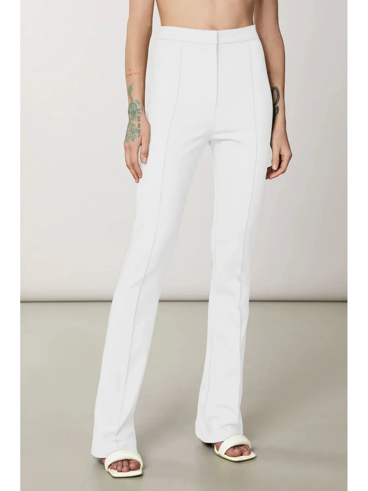 PATRIZIA PEPE Pantalone Donna CP0208 AQ39 W146 Bianco - Image 2