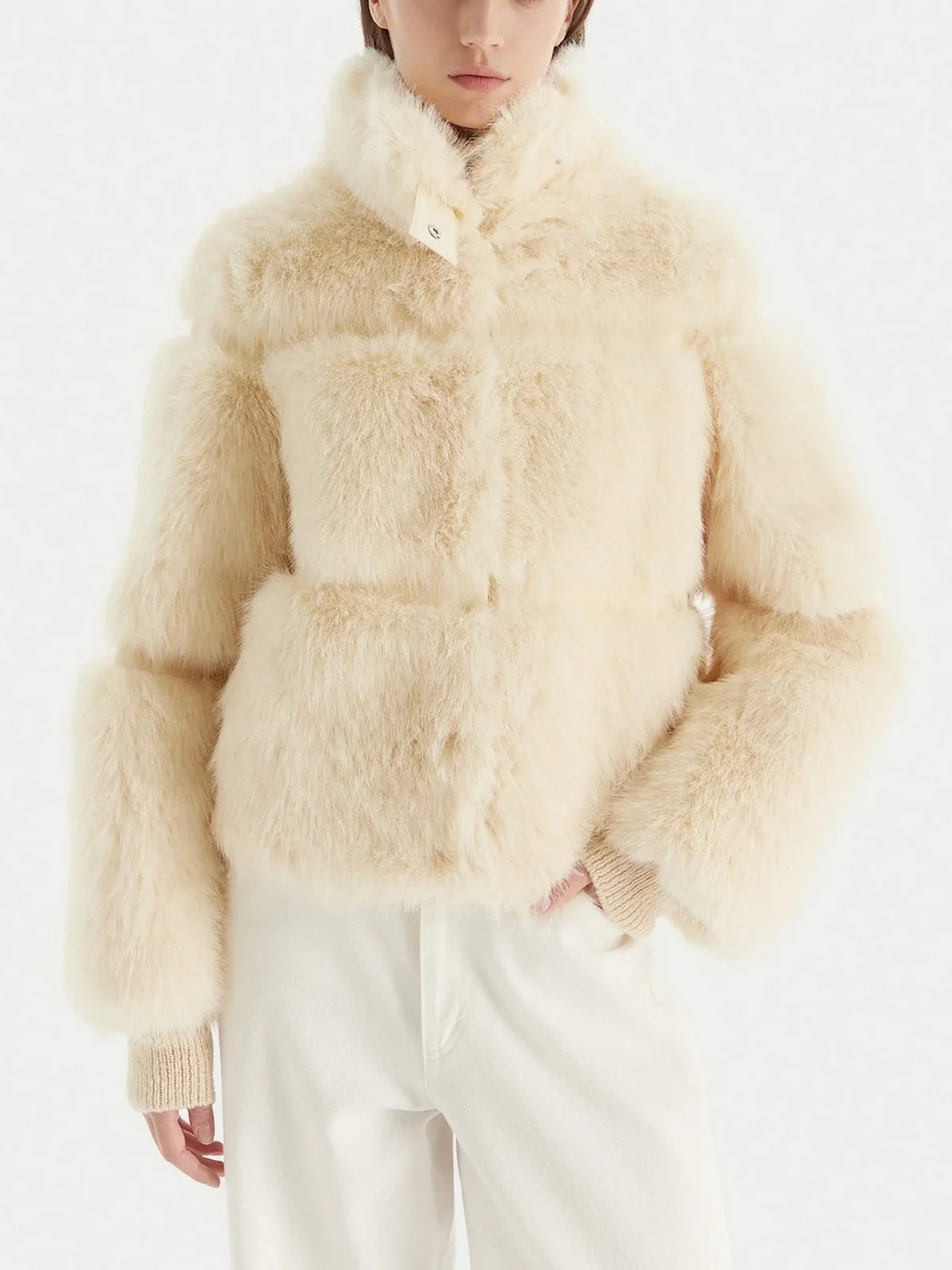 PATRIZIA PEPE Pelliccia Donna  2O0174 E077 W405 WOOLY WHITE - Image 3