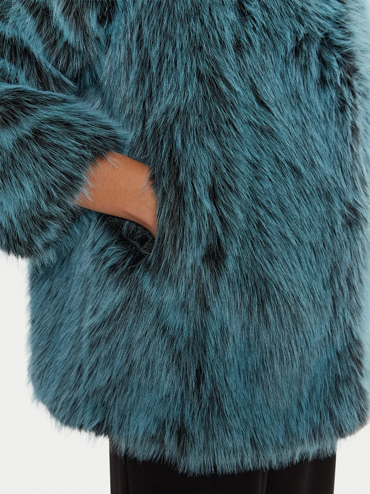 PATRIZIA PEPE Pelliccia Donna  8O0197 E072 G616 MYSTIC GREEN - Image 4