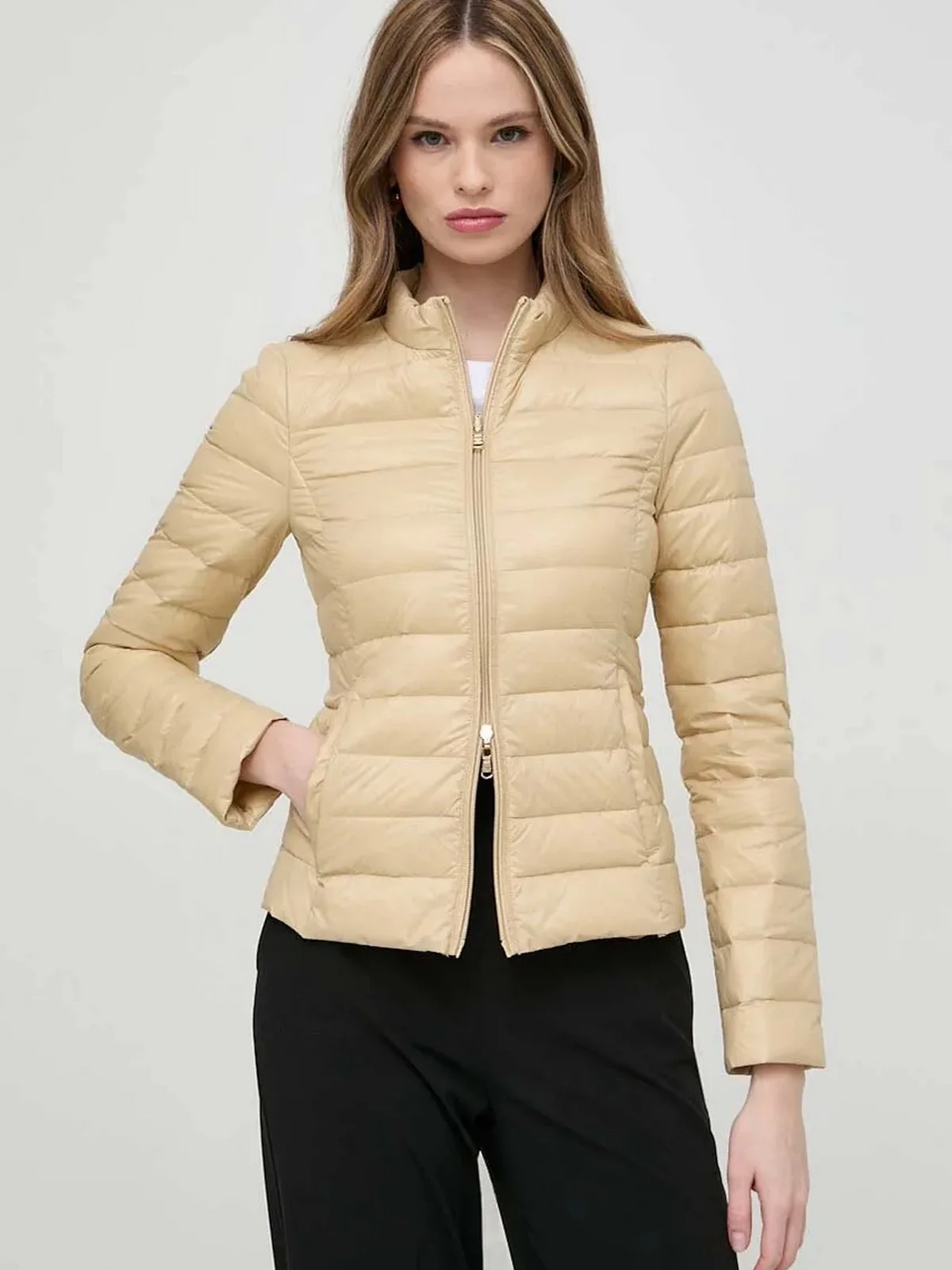 PATRIZIA PEPE Piumino Donna CO0178 A503 B814 Beige - Image 2