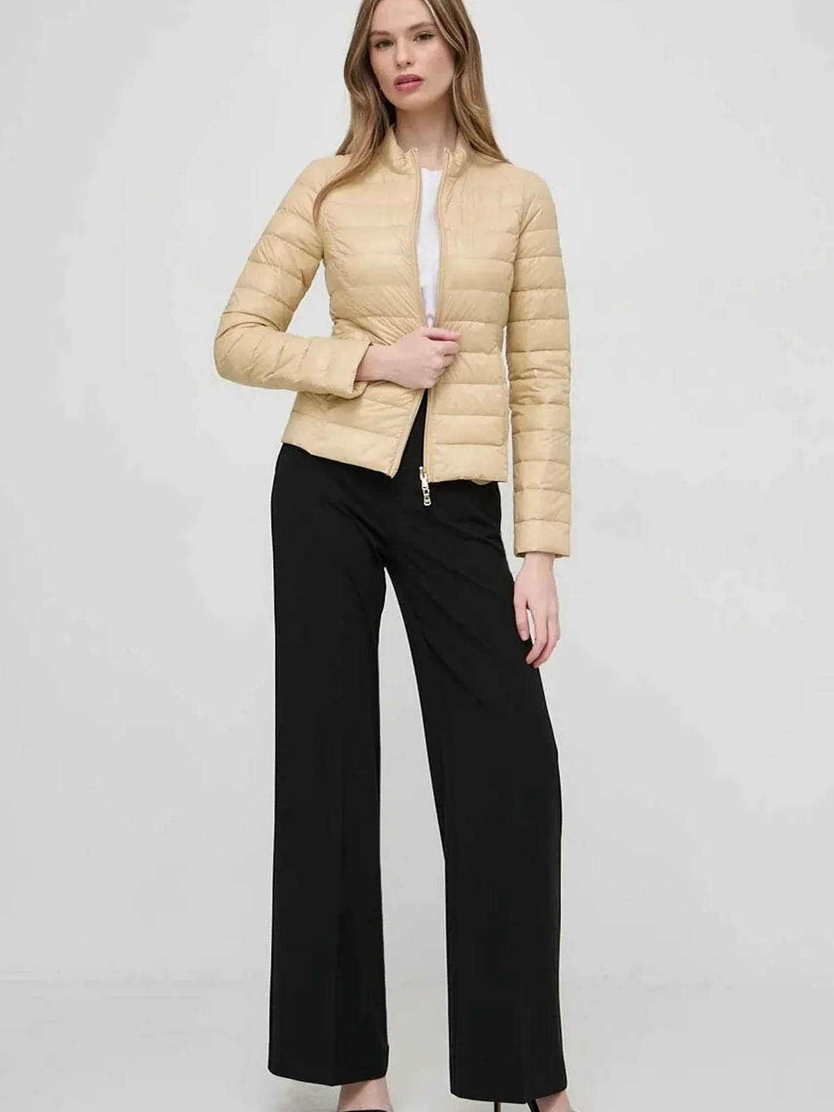 PATRIZIA PEPE Piumino Donna CO0178 A503 B814 Beige - Image 3