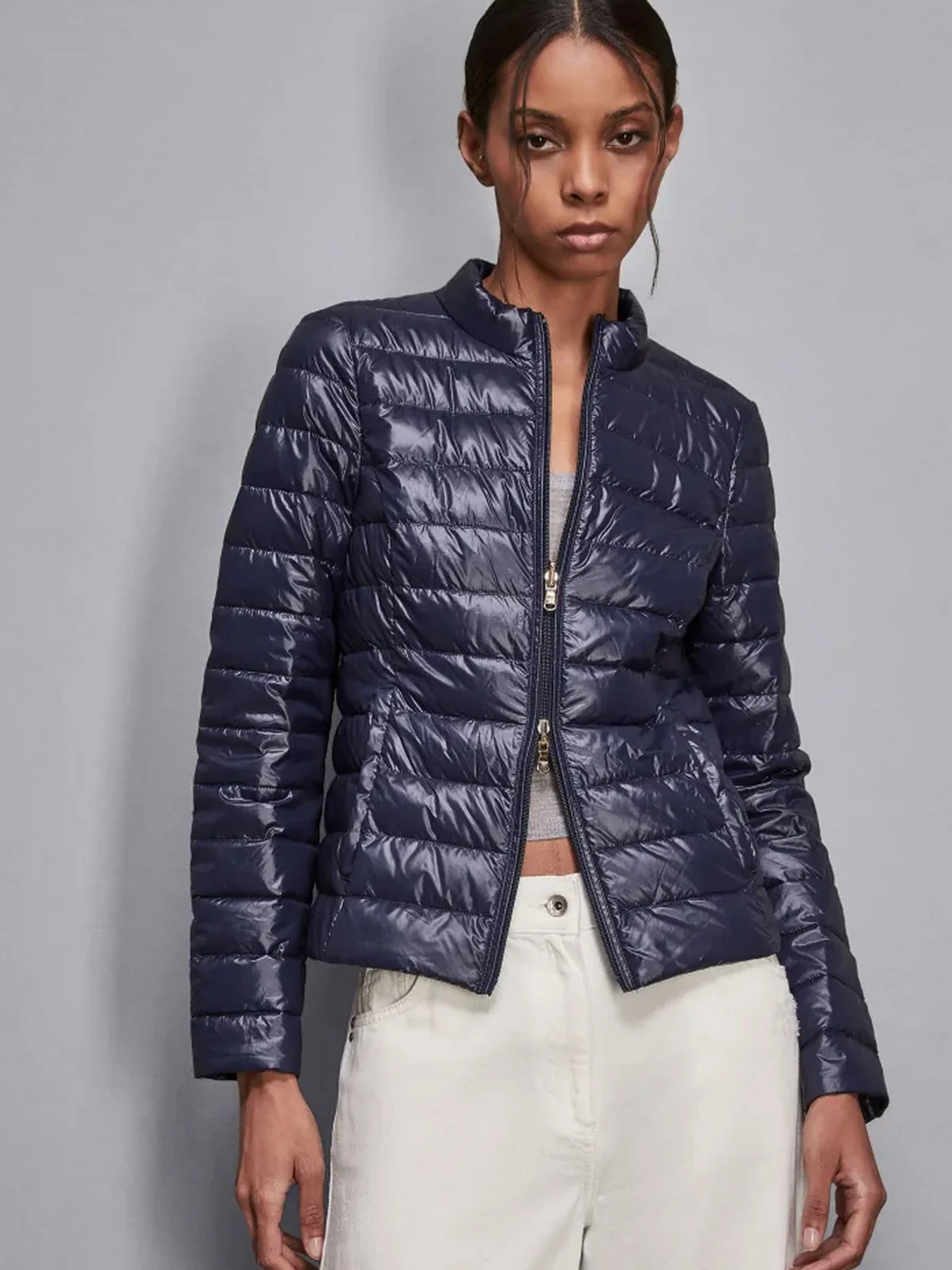 PATRIZIA PEPE Piumino Donna  CO0178 A503 C789 Blu - Image 2