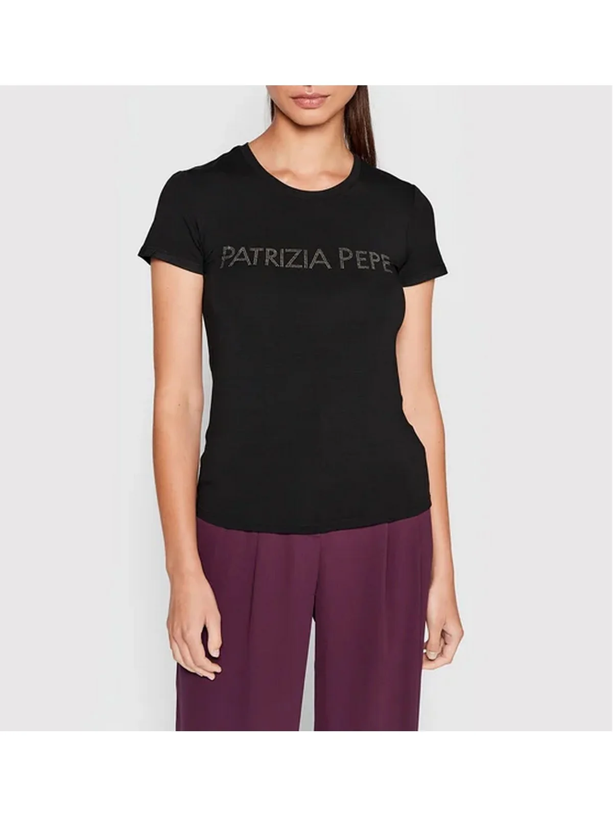 PATRIZIA PEPE T-Shirt e Polo Donna  CM1419 J013 K103 Nero - Image 2
