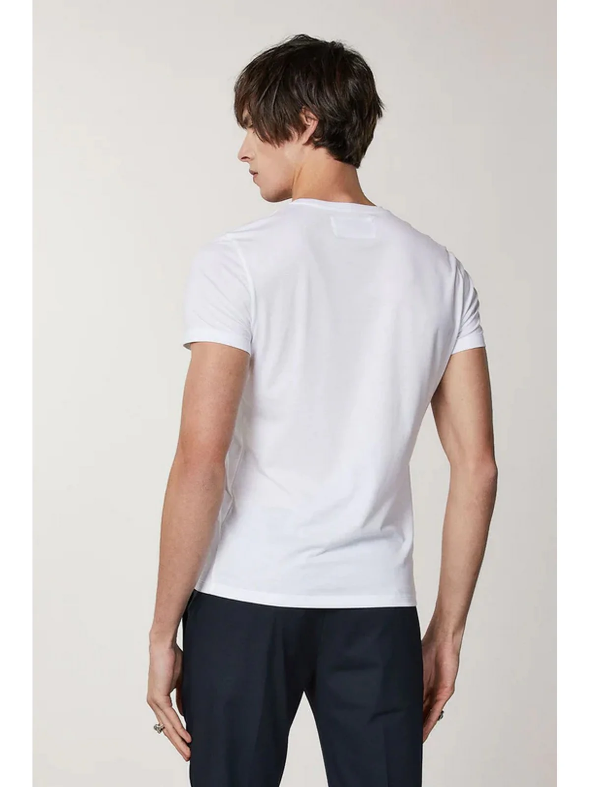 PATRIZIA PEPE T-Shirt e Polo Uomo  5M1343 JT23 W103 Bianco - Image 3