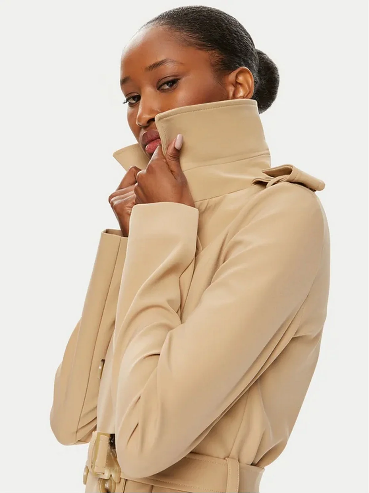 PATRIZIA PEPE Trench Donna 8O0137 A2AW B663 Beige - Image 5