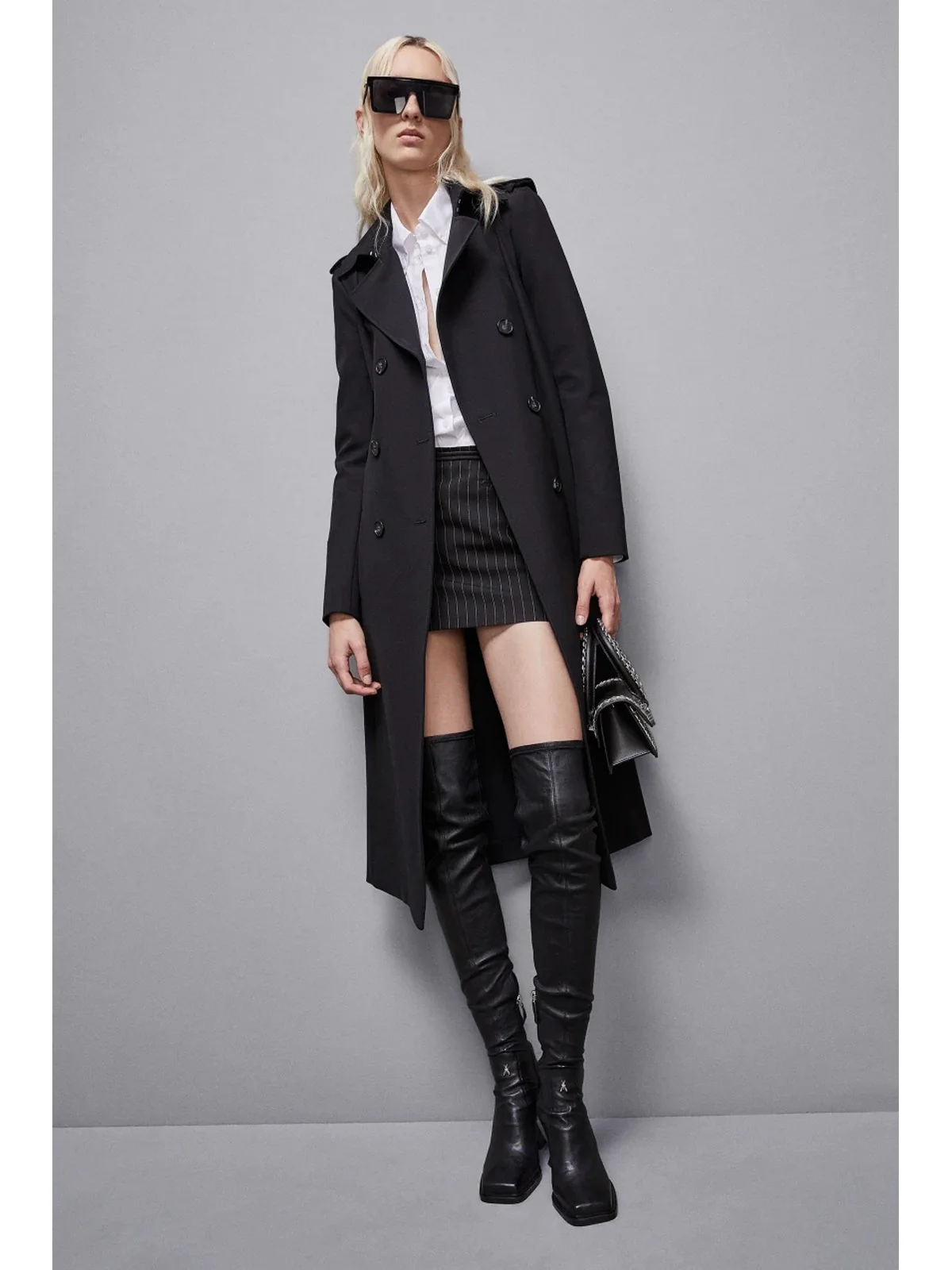 PATRIZIA PEPE Trench Donna 8O0137 A2AW K103 Nero - Image 2