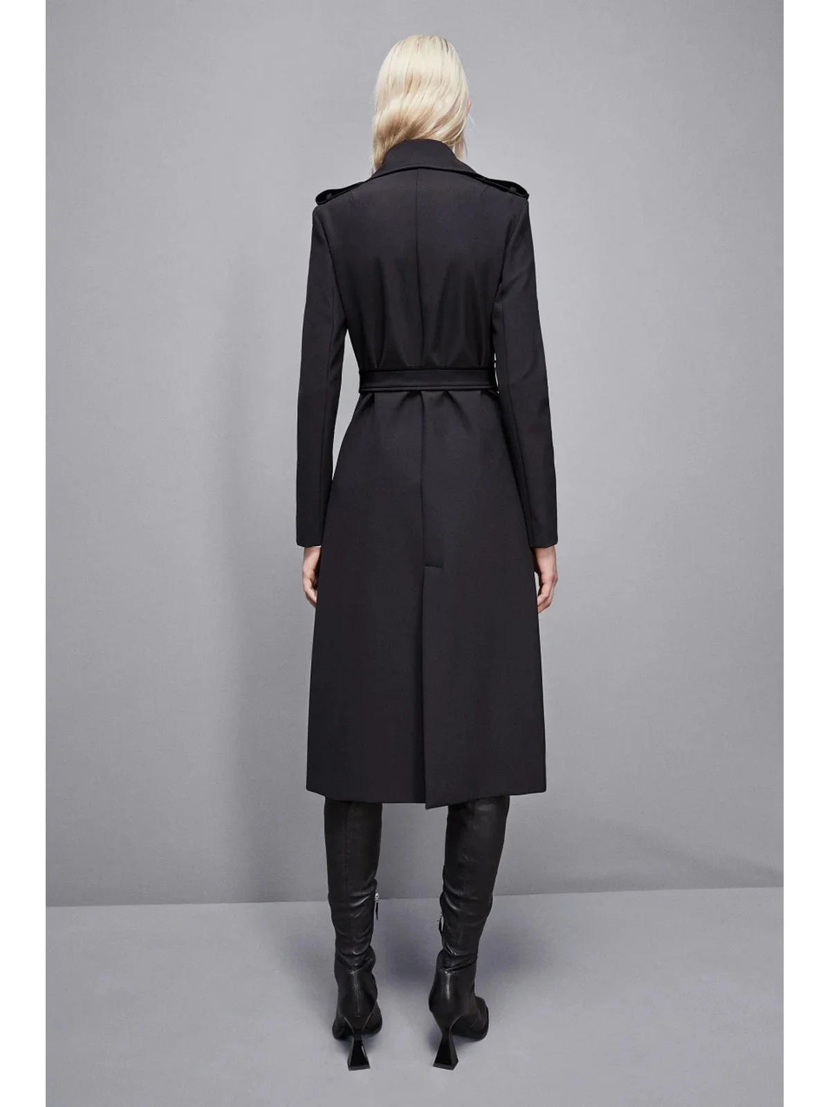 PATRIZIA PEPE Trench Donna 8O0137 A2AW K103 Nero - Image 4