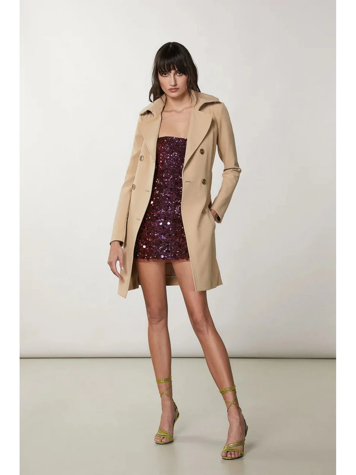 PATRIZIA PEPE Trench Donna  CO0188 A2AW B663 Beige - Image 3