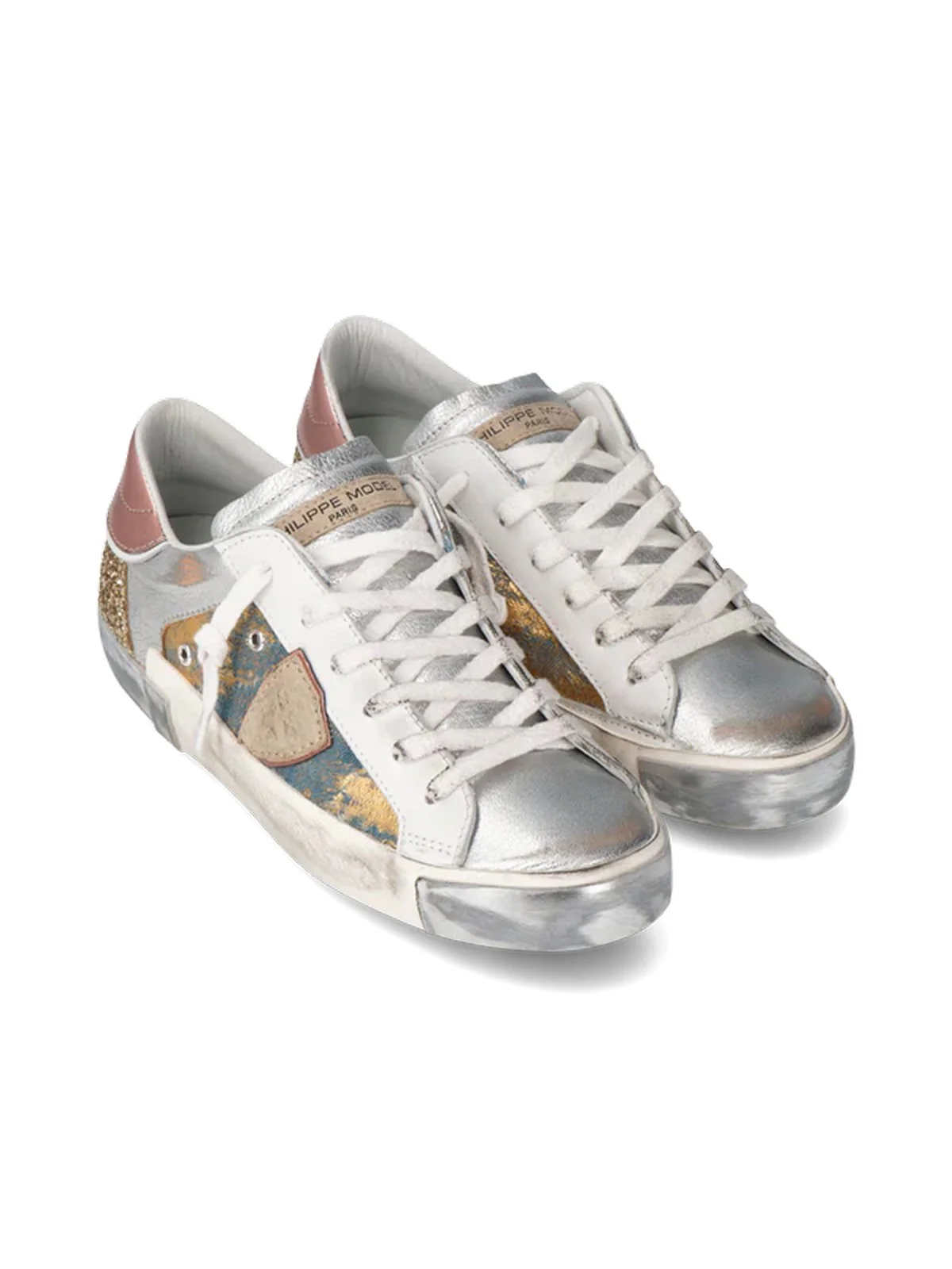 PHILIPPE MODEL Sneaker Donna Prsx Low Woman PRLD IVX2 Blu - Image 2
