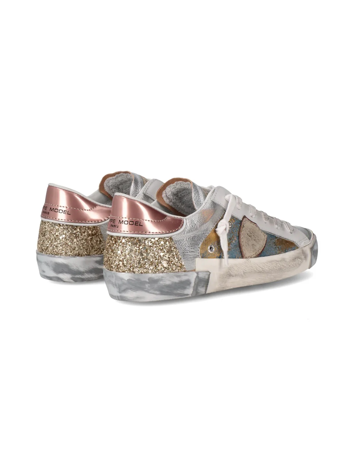 PHILIPPE MODEL Sneaker Donna Prsx Low Woman PRLD IVX2 Blu - Image 3