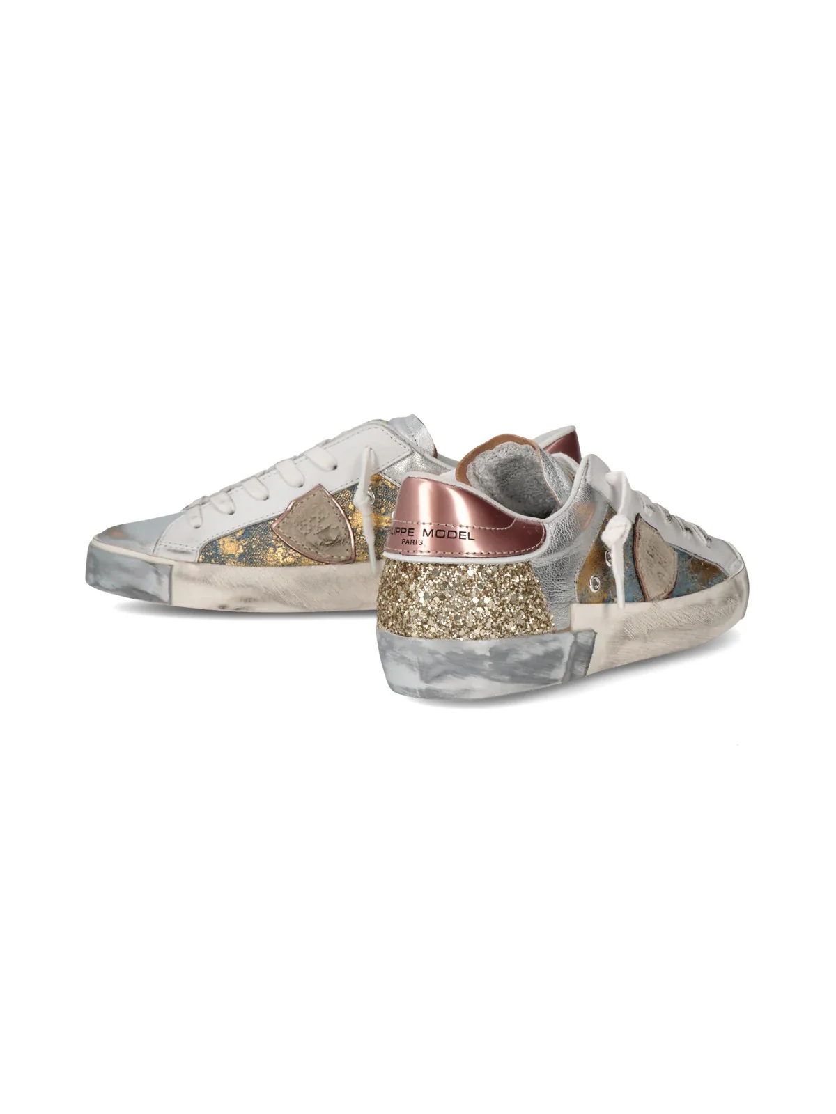 PHILIPPE MODEL Sneaker Donna Prsx Low Woman PRLD IVX2 Blu - Image 6