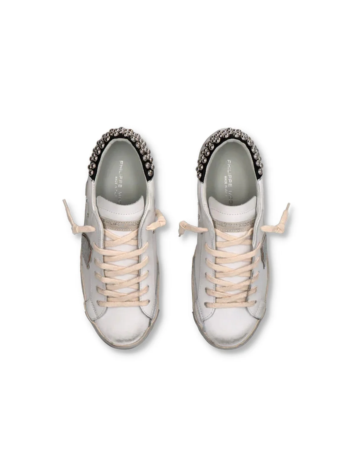 PHILIPPE MODEL Sneaker Donna Prsx Low Woman PRLD SVS1 Bianco - Image 4
