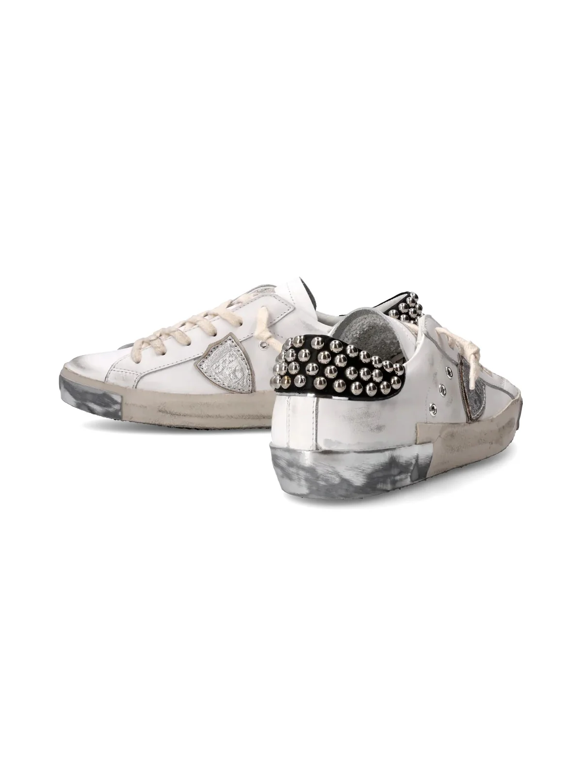 PHILIPPE MODEL Sneaker Donna Prsx Low Woman PRLD SVS1 Bianco - Image 6