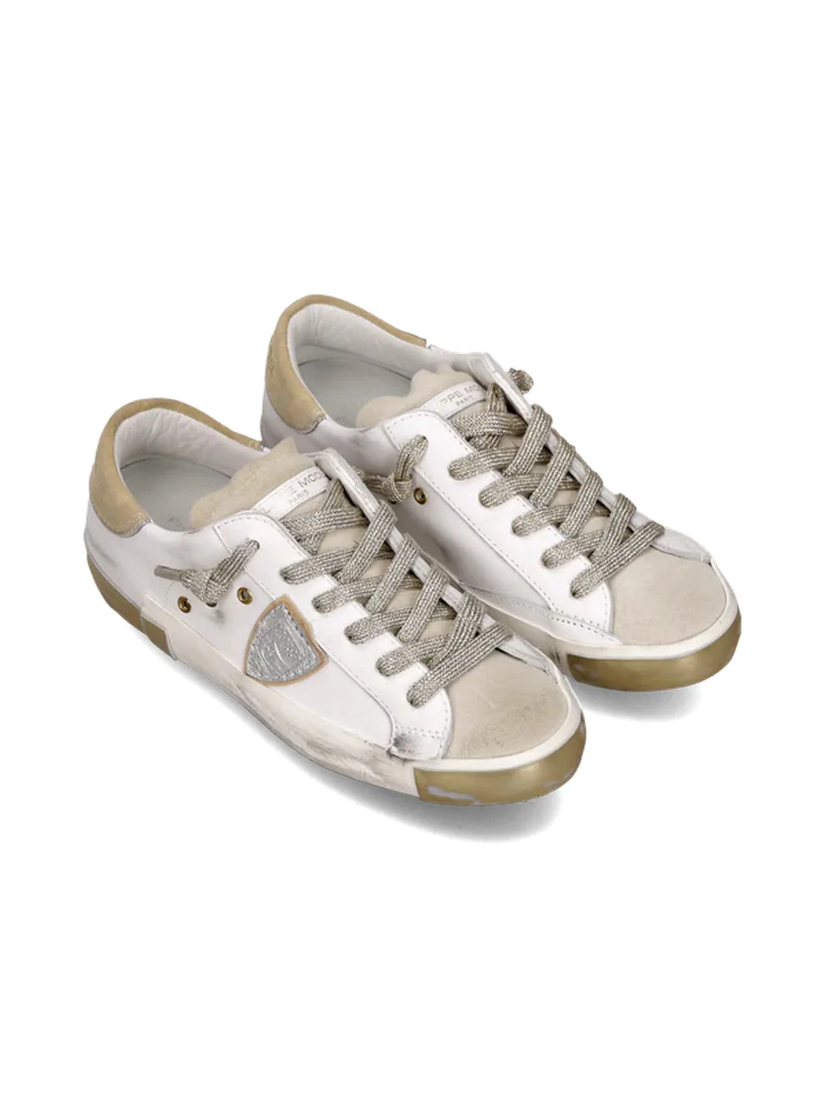 PHILIPPE MODEL Sneaker Donna Prsx Low Woman PRLD VDE1 Bianco - Image 2