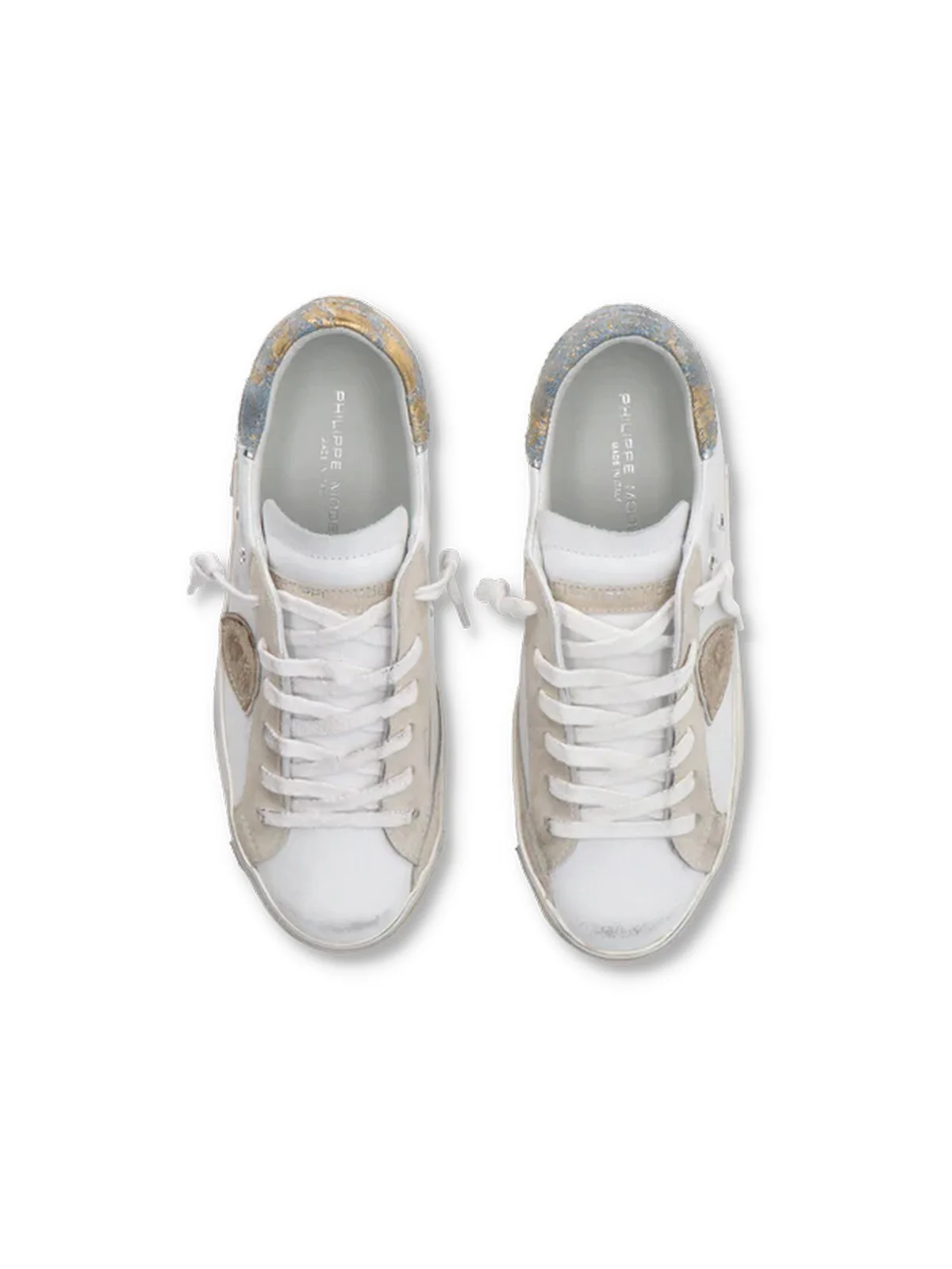PHILIPPE MODEL Sneaker Donna Prsx Low Woman PRLD VDM1 Bianco - Image 4