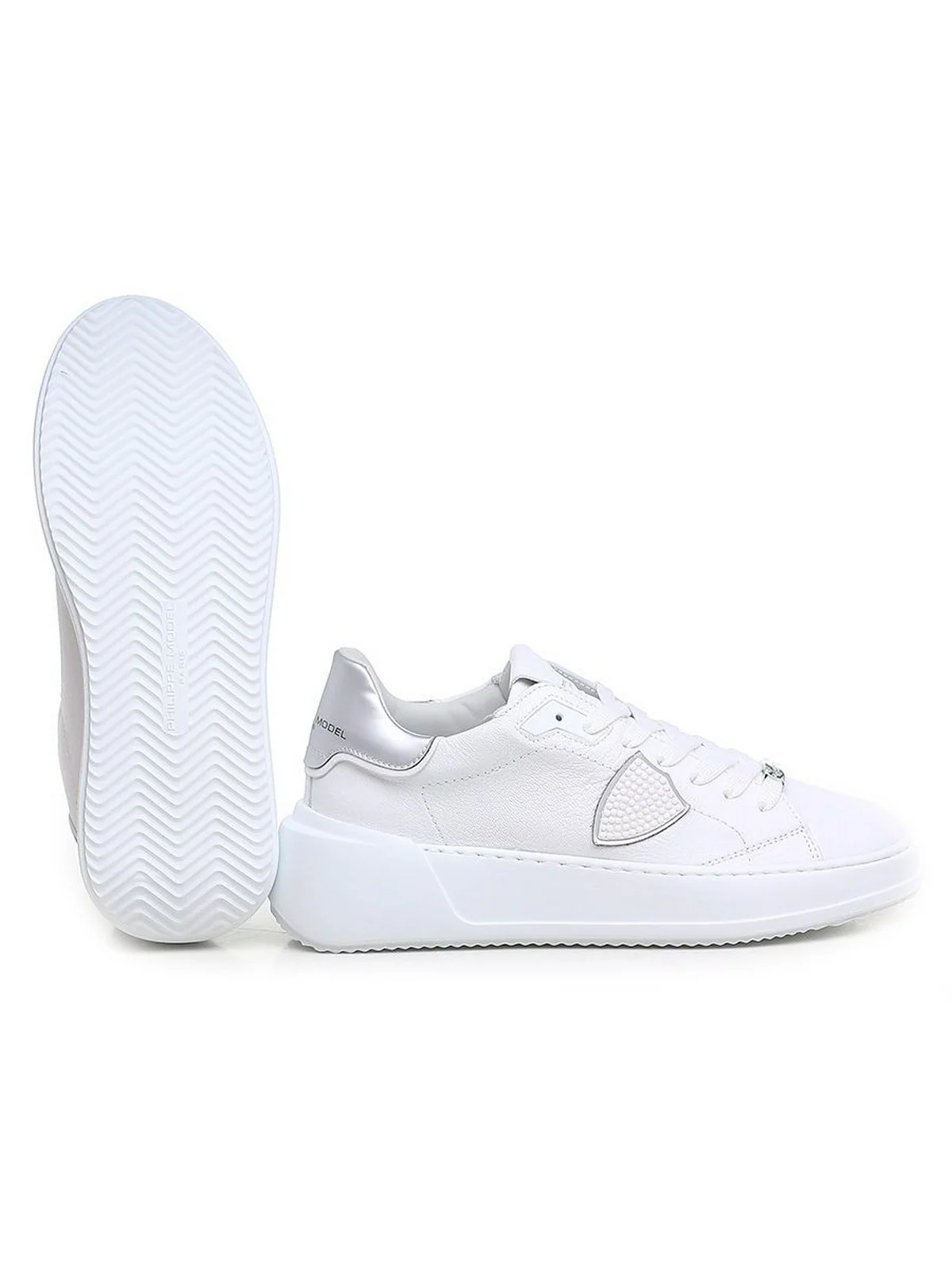 PHILIPPE MODEL Sneaker Donna Tres temple low woman BJLD VKD1 Bianco - Image 3