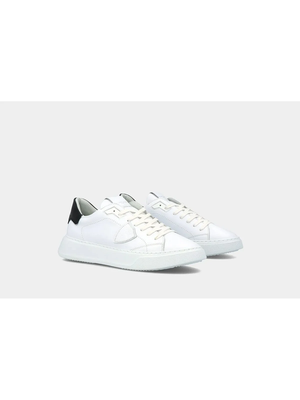 PHILIPPE MODEL Sneaker Uomo Temple low man BTLU V007 BLANC NOIR - Image 2