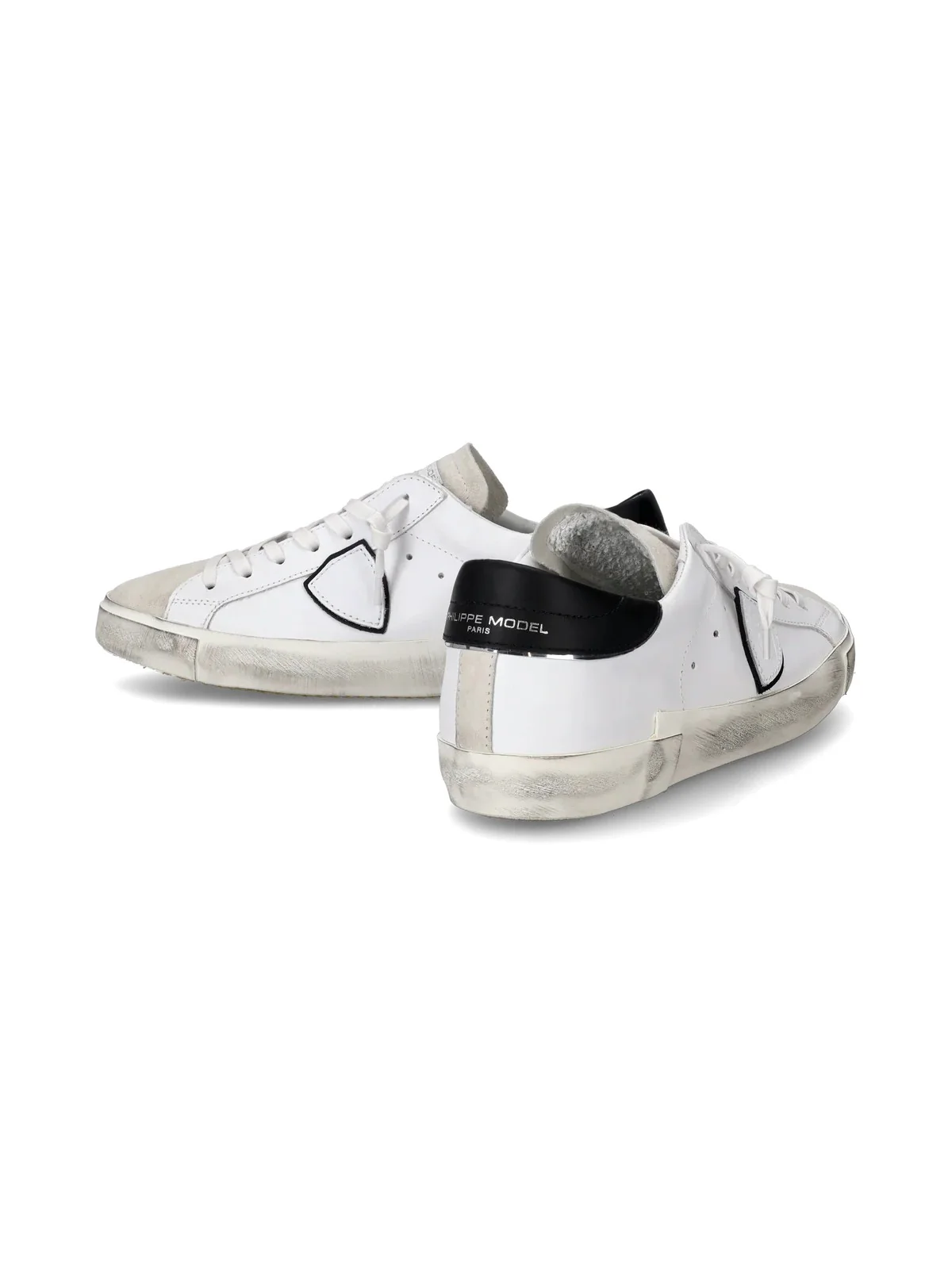 PHILIPPE MODEL Sneaker Uomo Prsx Low Man PRLU 1011 BASIC_BLANC NOIR - Image 6