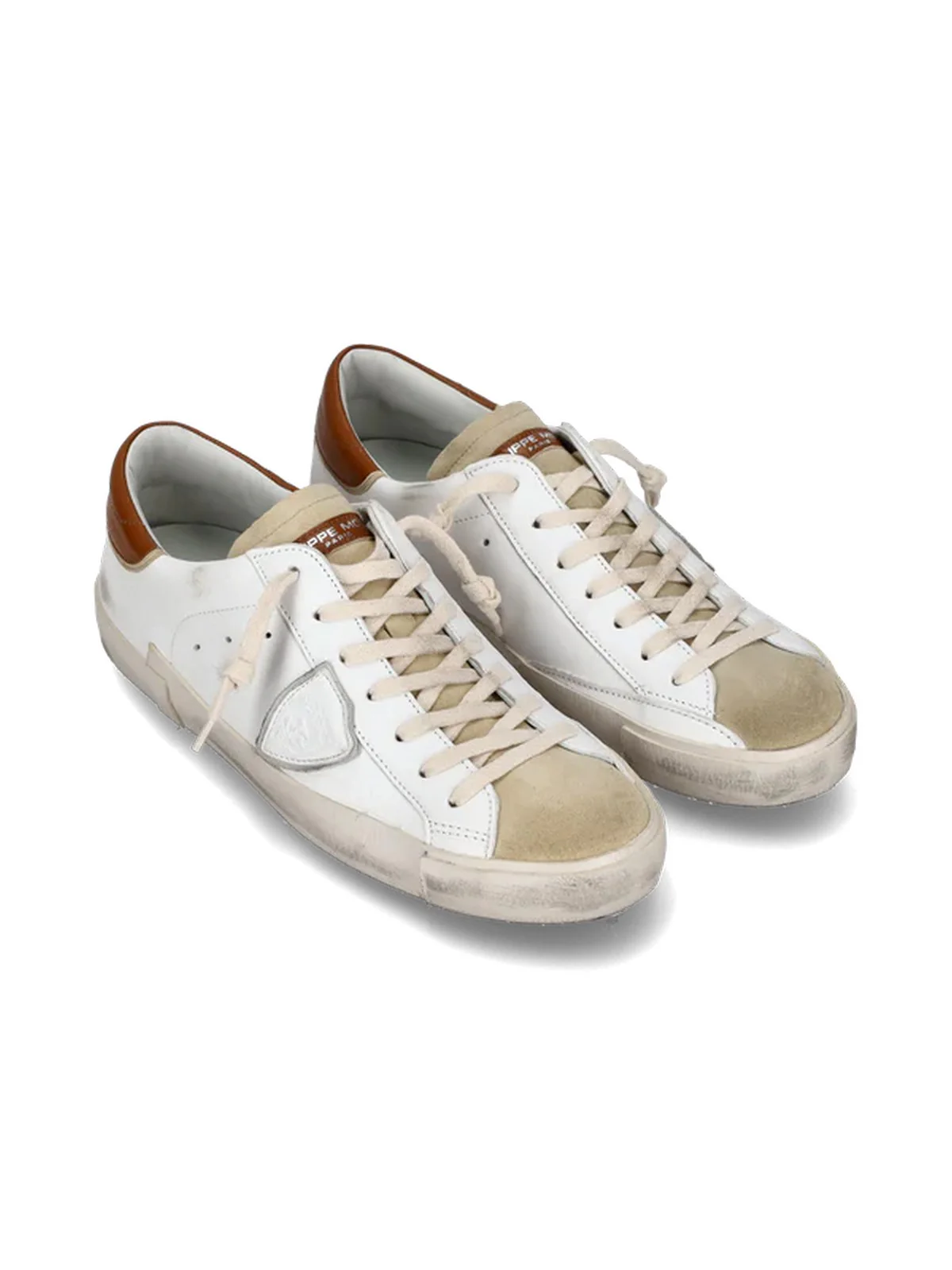 PHILIPPE MODEL Sneaker Uomo Prsx Low Man PRLU WX30 Beige - Image 4