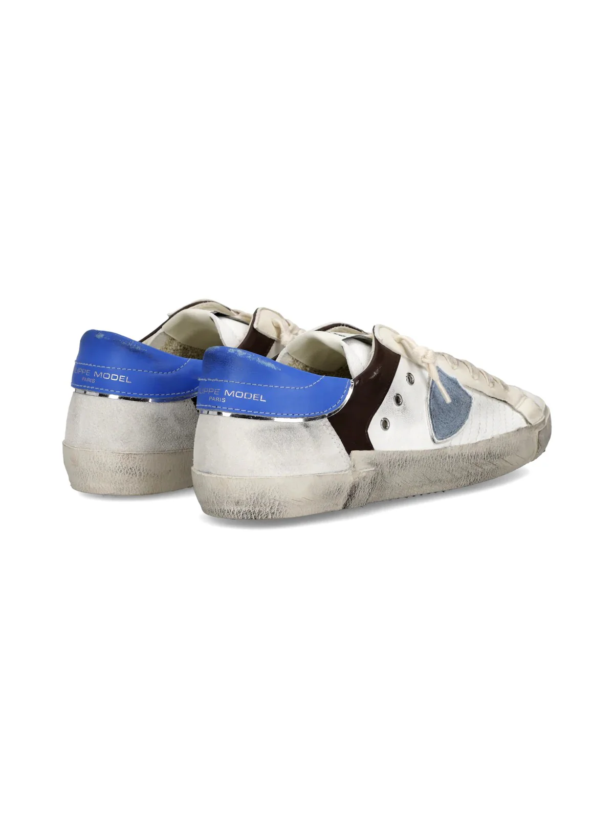 PHILIPPE MODEL Sneaker Uomo Prsx Low Man PRLU XP11 MIXAGE POP_BLANC BRUN BLUETTE - Image 3