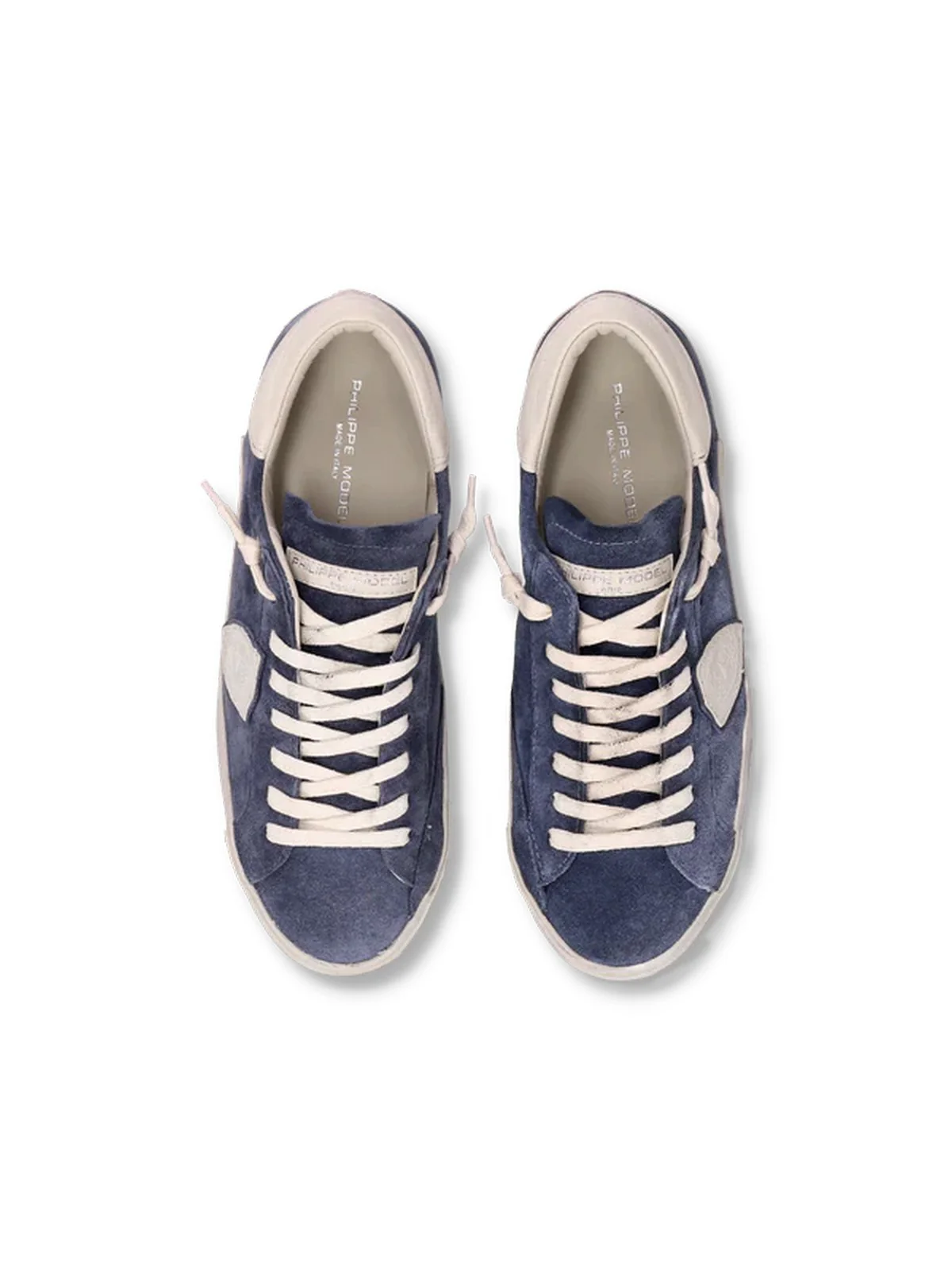 PHILIPPE MODEL Sneaker Uomo Prsx Low Man PRLU XS12 Blu - Image 4