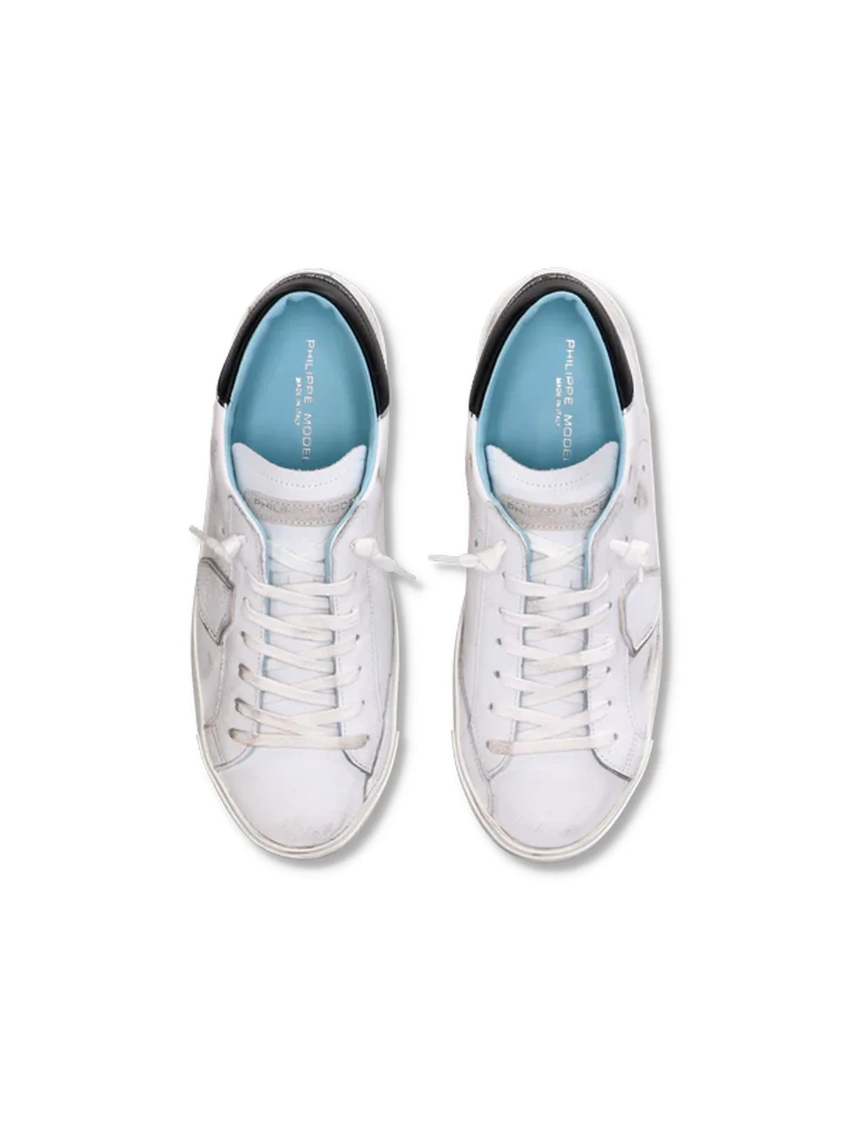 PHILIPPE MODEL Sneaker Uomo Prsx PRLU V022 BIANCO/NERO - Image 3
