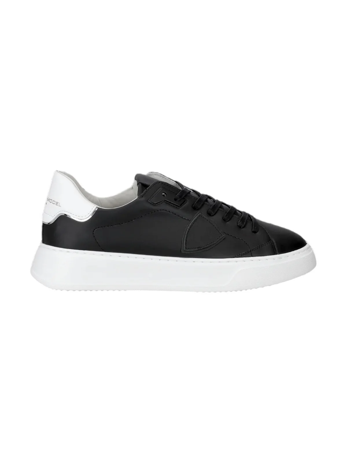 PHILIPPE MODEL Sneaker Uomo Temple low man BTLU V002 VEAU_NOIR BLANC