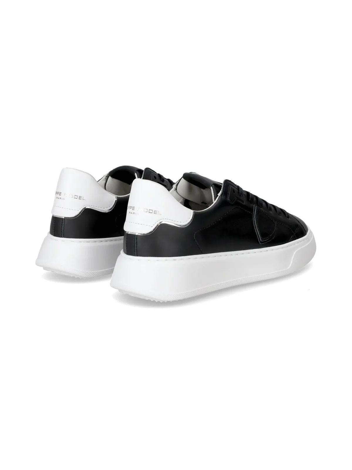 PHILIPPE MODEL Sneaker Uomo Temple low man BTLU V002 VEAU_NOIR BLANC - Image 3