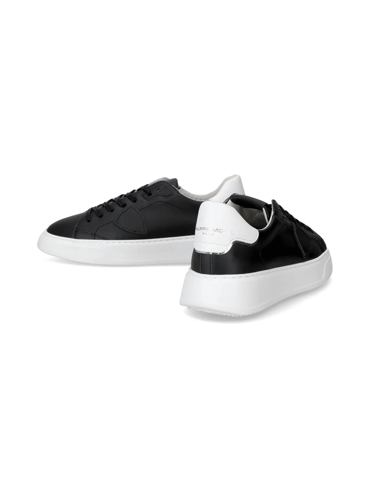 PHILIPPE MODEL Sneaker Uomo Temple low man BTLU V002 VEAU_NOIR BLANC - Image 6