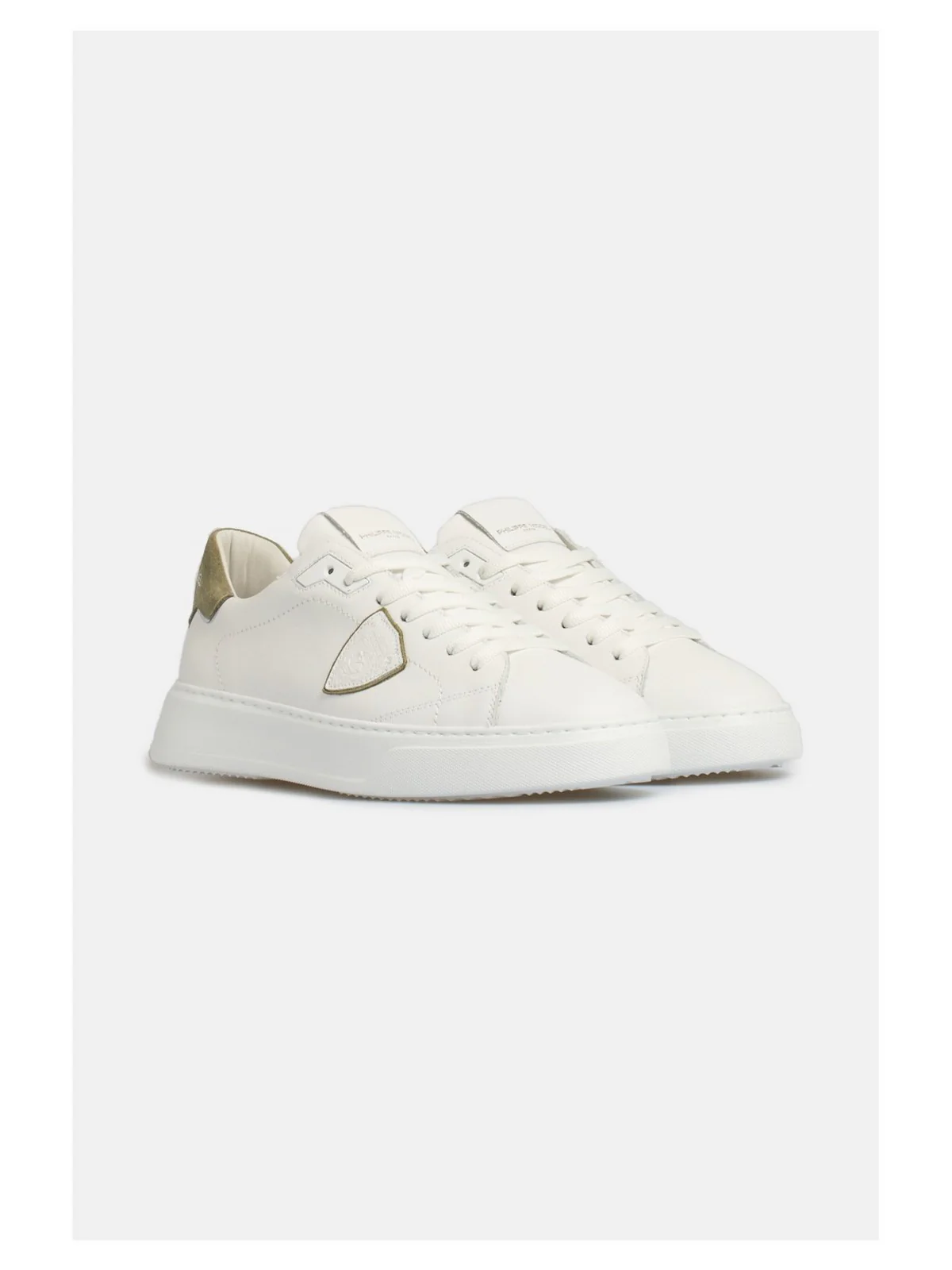 PHILIPPE MODEL Sneaker Uomo Temple low man BTLU VD22 Bianco - Image 4