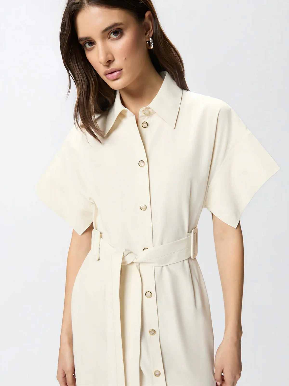 PINKO Abito Donna ALESHA ABITO COTONE FLUIDO 106309-A2ER C03 BEIGE G. MAROSO - Image 3
