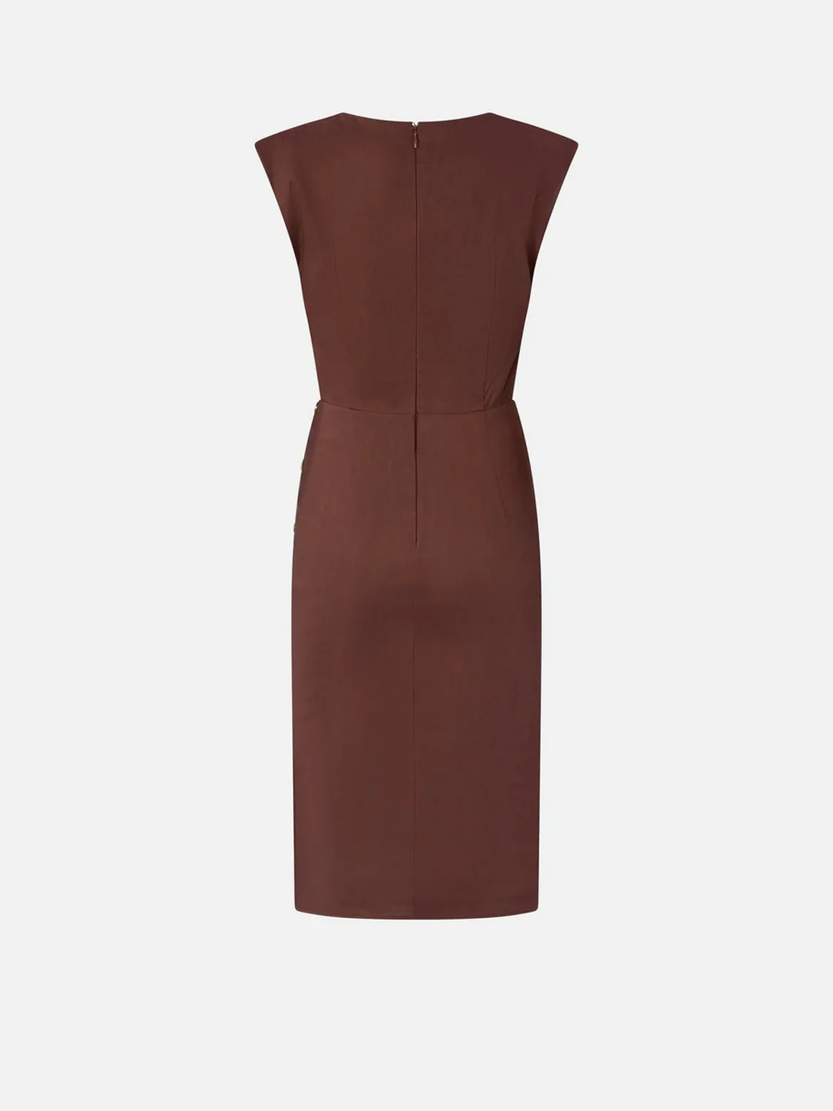PINKO Abito Donna ALISSA ABITO LINO STRETCH 106521-A34I L78 MARRONE TERRA X PIANTE - Image 2