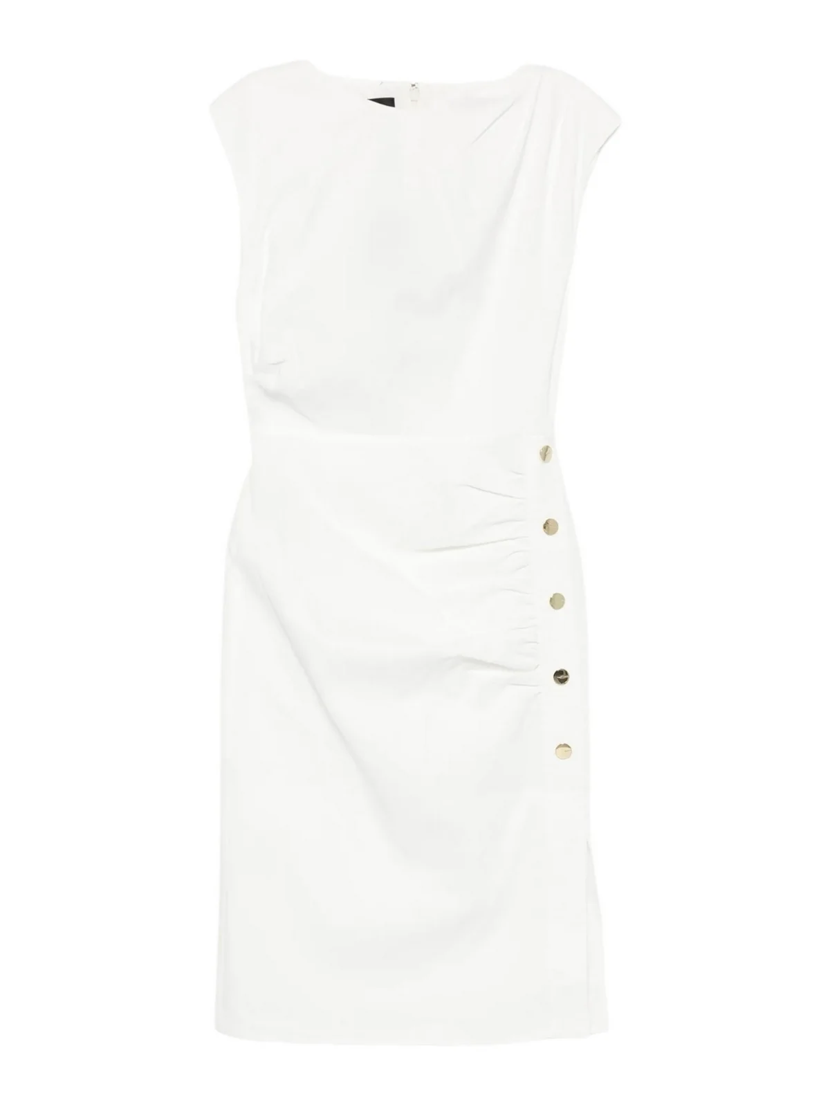 PINKO Abito Donna ALISSA ABITO LINO STRETCH 106521-A34I Z05 BIANCO-BIANCANEVE - Image 5