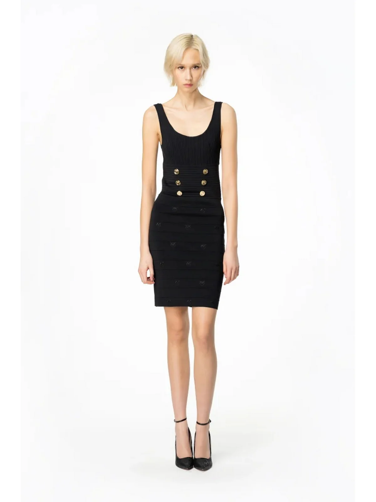 PINKO Abito Donna Cactus 102879-A1LK Z99 Nero - Image 3