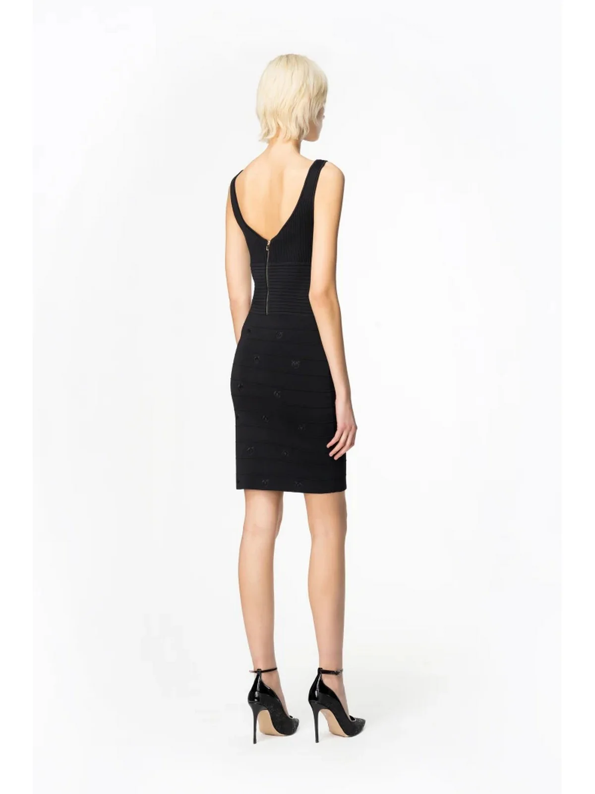 PINKO Abito Donna Cactus 102879-A1LK Z99 Nero - Image 4