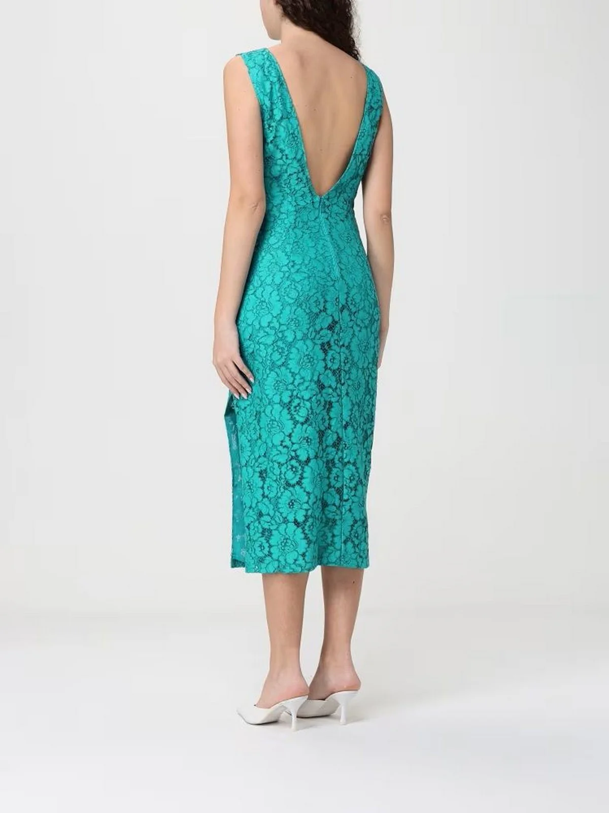 PINKO Abito Donna DRUPA ABITO 106588-A330 V76 VERDE MATTONELLA - Image 3