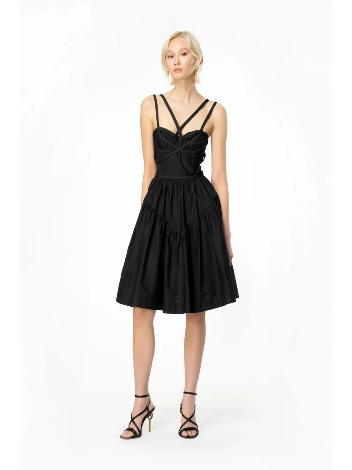 PINKO Abito Donna Flsh dance 103753-A1XV Z99 Nero - Image 3