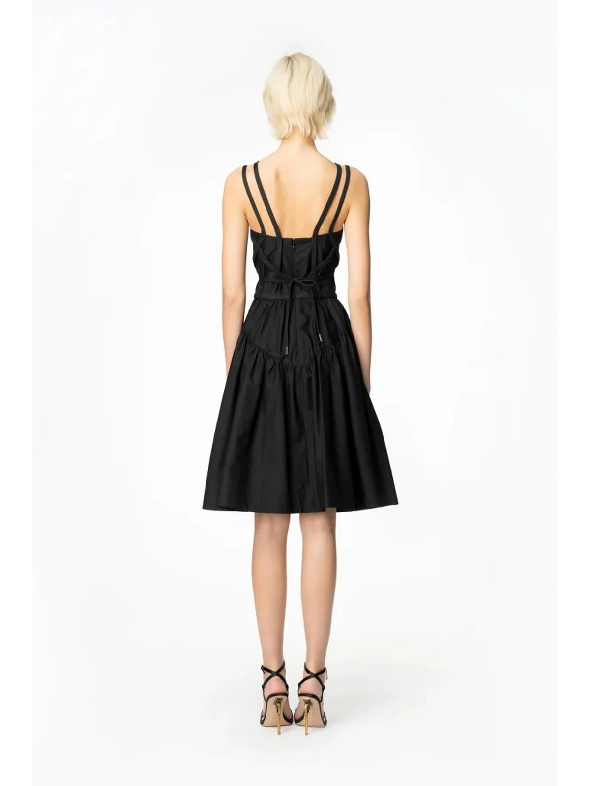 PINKO Abito Donna Flsh dance 103753-A1XV Z99 Nero - Image 4